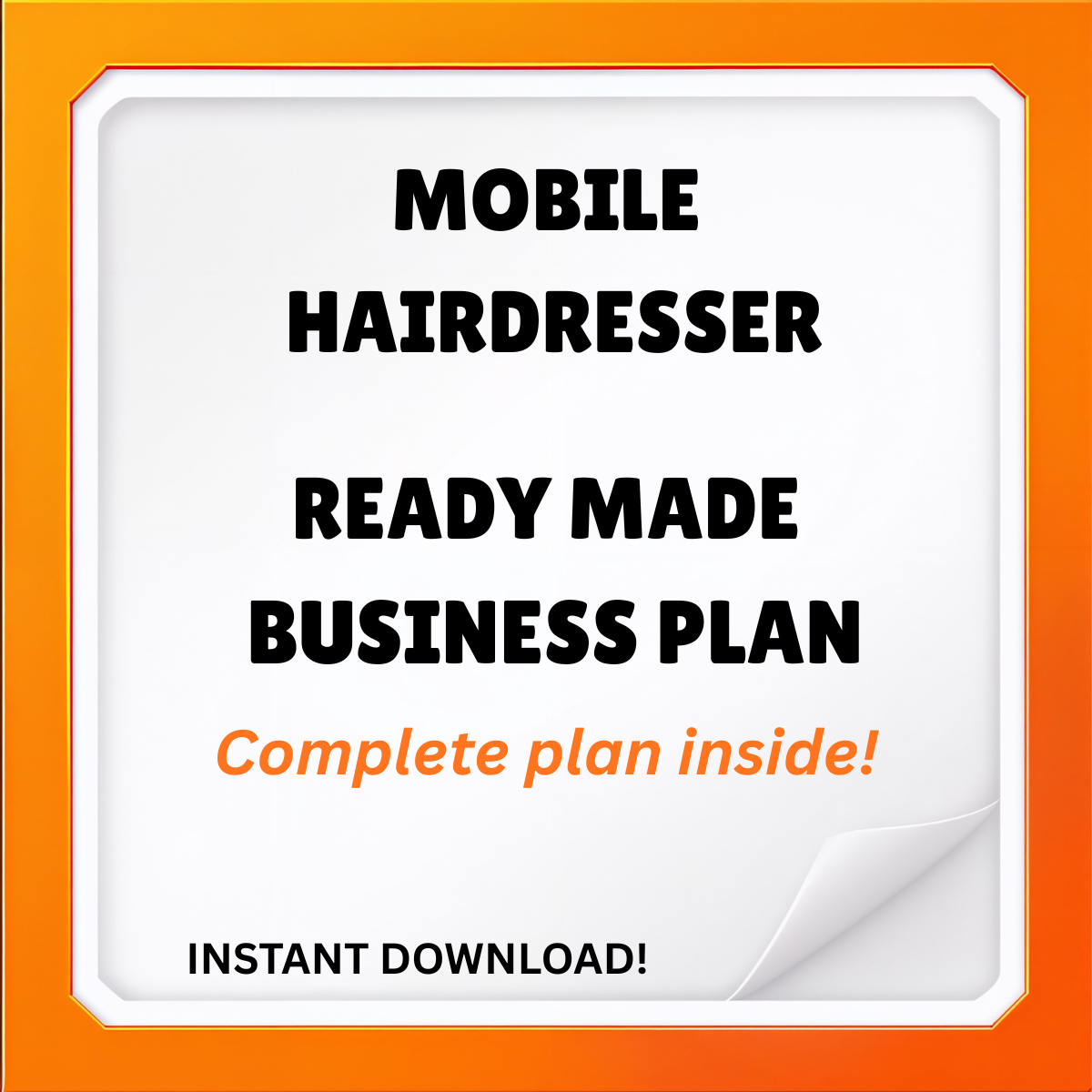 Mobile Hairdressing Business Plan (UK)