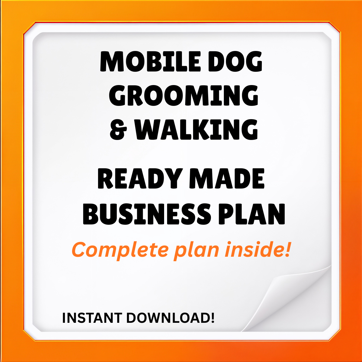 Mobile Dog Grooming & Walking Business Plan (UK)